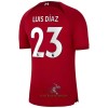 Officiële Voetbalshirt Liverpool Luis Diaz 23 Thuis 2022-23 - Heren